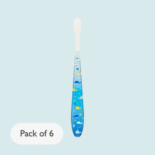 Kids & Toddler Toothbrush - Whales | 6 Individual Packs